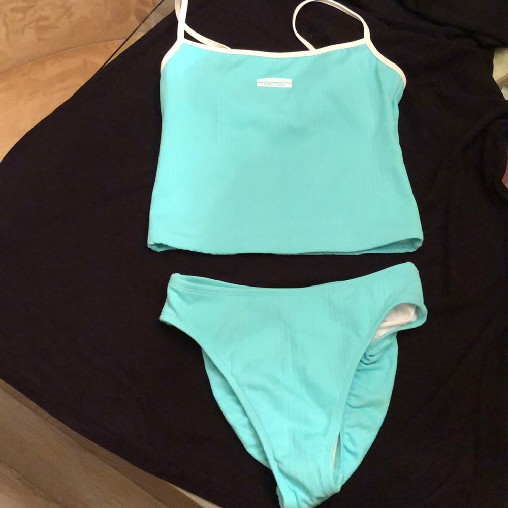 Nautical 2-Piece Tankini Nylon/Spandex Size 8